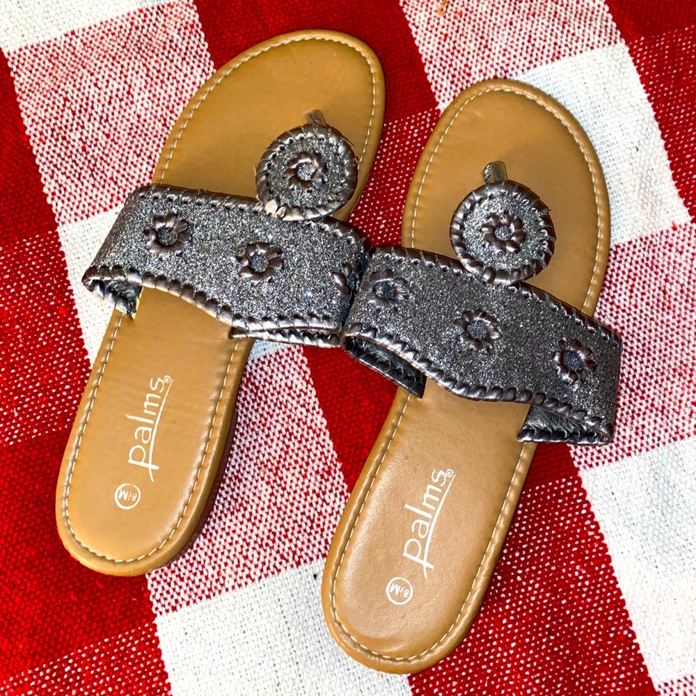 PALMS GLITTERY SANDALS